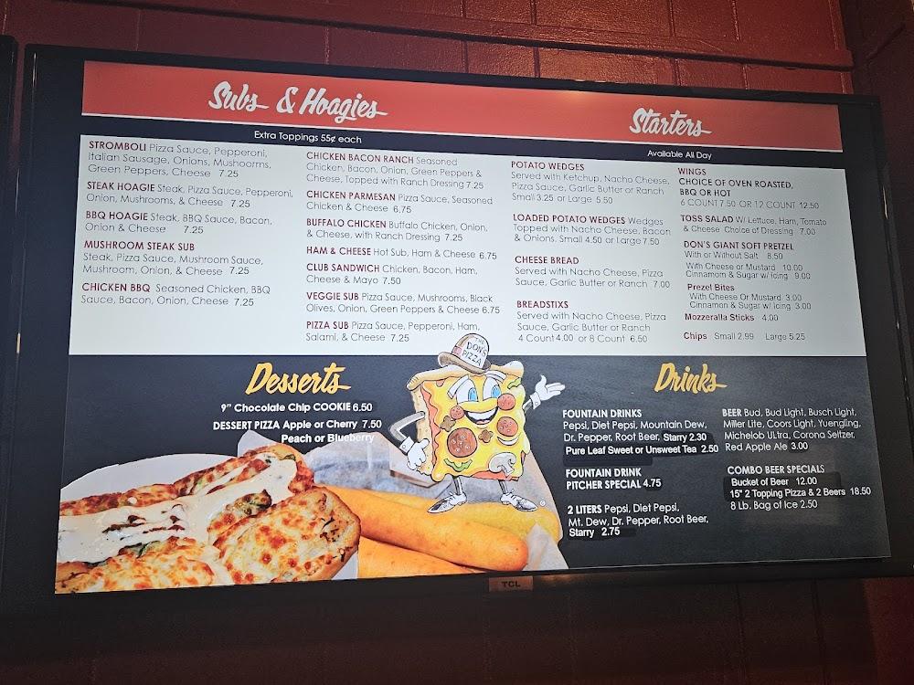 Don's Pizza Steak Hoagie